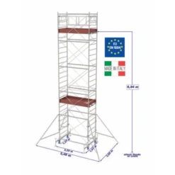 ANDAMIO CON PLATAFORMA - ACERO GALVANIZADO