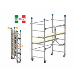 ANDAMIO CON PLATAFORMA ALUMINIO - DINAMICO