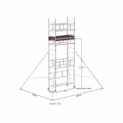 ANDAMIO CON PLATAFORMA ALUMINIO - SMART475
