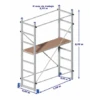 ANDAMIO CON PLATAFORMA ALUMINIO - SUPERMINIO -Maquituls Tienda andamio con plataforma aluminio superminio