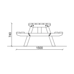 BANCO MERENDERO 35PA101130 -Maquituls Tienda banco merendero 35pa101130 2