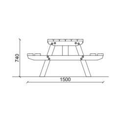 BANCO MERENDERO 35PA101131 -Maquituls Tienda banco merendero 35pa101131 3