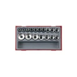 Bandeja Juego De Vasos 17 Piezas 1/2" TT1217 TENGTOOLS