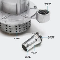 Bomba De Aguas Sucias 370W - 1500L/H + Manguera 20M -Maquituls Tienda bomba de aguas sucias 370w 1500lh manguera 20m 4