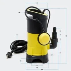 Bomba De Aguas Sucias 400W - 7500L/H -Maquituls Tienda bomba de aguas sucias 400w 7500lh 3