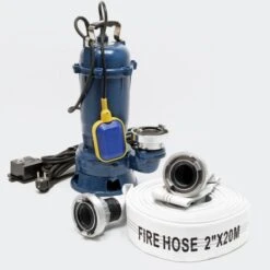 Bomba De Aguas Sucias 550W - 10000L/H Y Manguera 20M