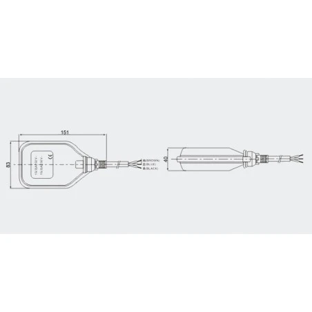 Boya De Nivel MQT 250V De 2 Metros 4 Boya De Nivel MQT 250V De 2 Metros - Imagen 2