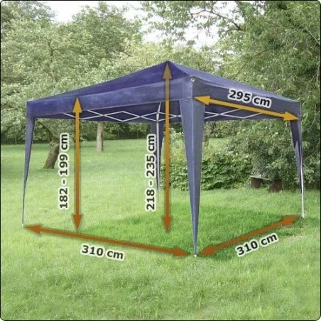 Carpa De Jardín 3x3 Metros - MONTAJE RÁPIDO - SIN HERRAMIENTAS 3 Carpa De Jardín 3x3 Metros - MONTAJE RÁPIDO - SIN HERRAMIENTAS