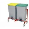Carro Reciclaje - 2 Cubos 1 Carro Reciclaje - 2 Cubos -Maquituls Tienda carro reciclaje 2 cubos