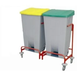 Carro Reciclaje - 2 Cubos