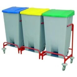 Carro Reciclaje - 3 Cubos