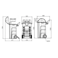 Carro Recogida Derrames - 50 Litros