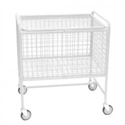 Cestón Malla Con Tapa Y Ruedas