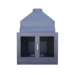 Chimenea De Leña De Acero Basic - 150cm C/puertas