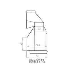Chimenea De Leña De Acero Basic De 120CM -Maquituls Tienda chimenea de lena de acero basic de 120cm 3