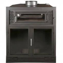 Chimenea De Leña De Acero Con Horno London - 70cm - Ventilacion Forzada