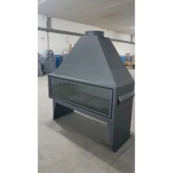 Chimenea De Leña De Acero Magma - 120cm C/puertas -Maquituls Tienda chimenea de lena de acero magma 120cm cpuertas 1