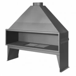 Chimenea De Leña De Acero Magma - 120cm C/puertas