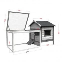 Conejera Madera MQT 409 7 Conejera Madera MQT 409 -Maquituls Tienda conejera madera mqt 409 2