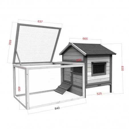 Conejera Madera MQT 409 5 Conejera Madera MQT 409 - Imagen 3