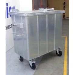 Cubo De Basura 800 Litros - Galvanizado