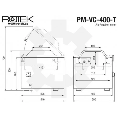 Envasadora De Vacio De 20m³/h 8 Envasadora De Vacio De 20m³/h - Imagen 6