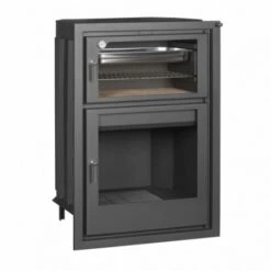 Estufa De Leña De Acero Con Horno Fusion 94