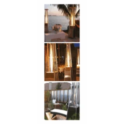 Estufa Tipo Piramide De Terraza A Gas 221cm -11,5KW - Ideal Bar Y Restaurante -Maquituls Tienda estufa tipo piramide de terraza a gas 221cm 115kw ideal bar y restaurante 1