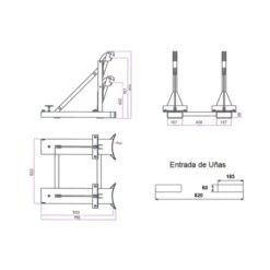 Implemento Carretilla 2 Bidones -Maquituls Tienda implemento carretilla 2 bidones 1