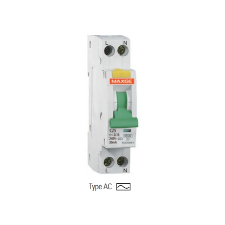 Interruptor Diferencial SGNL, 16A, 30mA Clase AC 3 Interruptor Diferencial SGNL, 16A, 30mA Clase AC