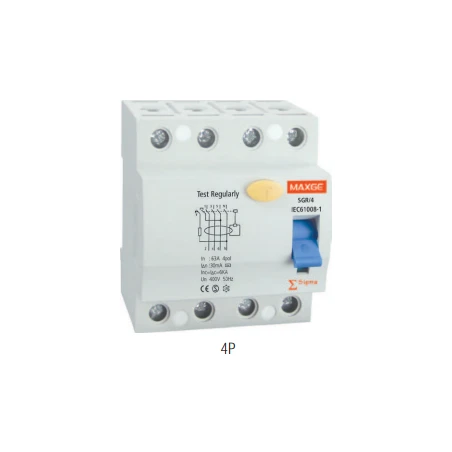 Interruptor Diferencial SGR, 40A, 300mA De Clase AC 3 Interruptor Diferencial SGR, 40A, 300mA De Clase AC