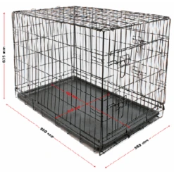 Jaula De Transporte Plegable - 900 X 580 X 635 Mm -Maquituls Tienda jaula de transporte plegable 900 x 580 x 635 mm 1