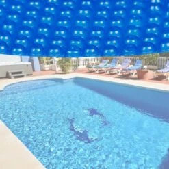 Lamina Solar Piscina Redonda Ø 3,6m Azul - 400µ De Espesor