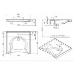 Lavabo New WcCare 65x58 -Maquituls Tienda lavabo new wccare 65x58 4
