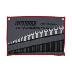 Llaves Combinadas 15 Piezas Bolsa Enrollable - TENGTOOLS - 6515MM