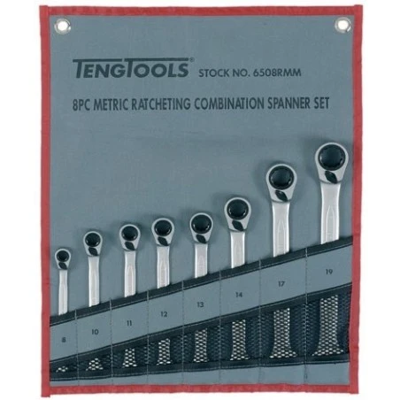 Llaves Combinadas Con Carraca 8 Piezas - TENGTOOLS 3 Llaves Combinadas Con Carraca 8 Piezas - TENGTOOLS