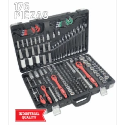 Llaves De Vaso 1/2" , 3/8" Y 1/4" METALWORKS 176 Piezas