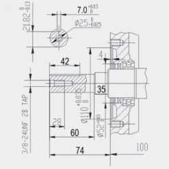 Motor Gasolina Tipo OHV 13CV - Eje 25.00mm Arranque Manual -Maquituls Tienda motor gasolina tipo ohv 13cv eje 2500mm arranque manual 5