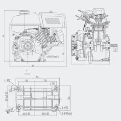 Motor Gasolina Tipo OHV 6.5CV - Eje 19.05mm Arranque Electrico -Maquituls Tienda motor gasolina tipo ohv 65cv eje 1905mm arranque electrico 5