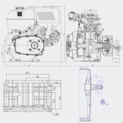 Motor Gasolina Tipo OHV 9CV - Eje 22mm Arranque Electrico Y Embrague -Maquituls Tienda motor gasolina tipo ohv 9cv eje 22mm arranque electrico y embrague 5