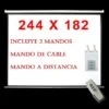 Pantalla Proyeccion ELECTRICA 122" (244x182cm) * Motor + Mando A Distancia *