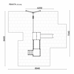 PARQUE INFANTIL CON PUENTE, TOBOGÁN Y COLUMPIO 35T6D -Maquituls Tienda parque infantil con puente tobogan y columpio 35t6d 2
