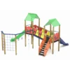PARQUE INFANTIL MINI PUEBLO CON GIMNASIO Y DOBLE TOBOGAN 35T5DD -Maquituls Tienda parque infantil mini pueblo con gimnasio y doble tobogan 35t5dd