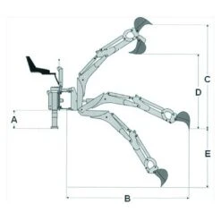 Retroexcavadora Para Tractor - Profundidad 140 CM -Maquituls Tienda retroexcavadora para tractor profundidad 140 cm 2