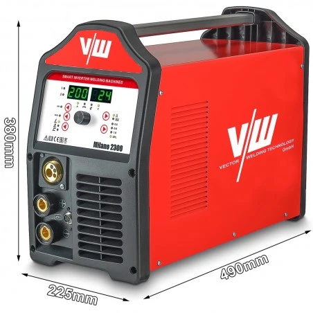 SOLDADOR MILANO2300 MIG MAG + TIG + ELECTRODO - SIWM 5 SOLDADOR MILANO2300 MIG MAG + TIG + ELECTRODO - SIWM - Imagen 3