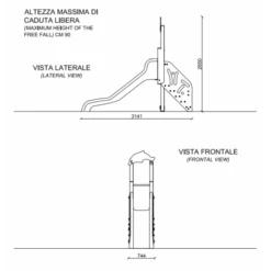 Tobogan Infantil A 90 Cm De Altura35T0720-90