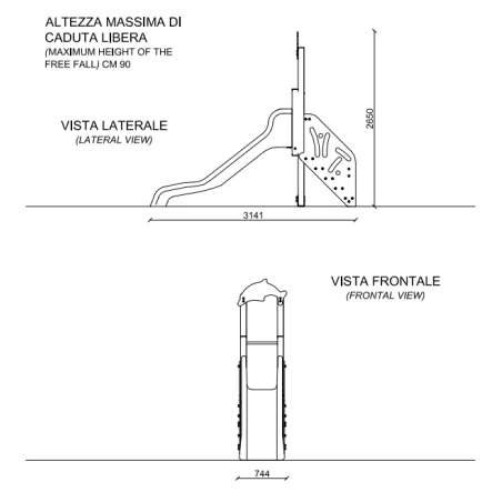 Tobogan Infantil A 90 Cm De Altura35T0720-90 3 Tobogan Infantil A 90 Cm De Altura35T0720-90
